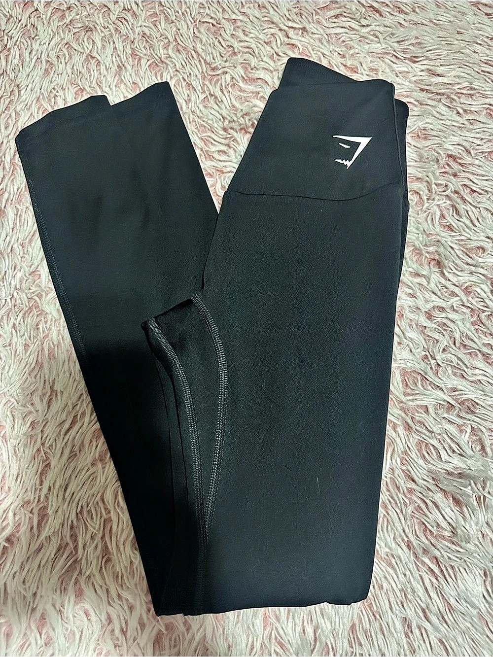 Gymshark Waistband Logo Leggings Black